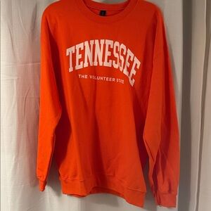 Gildan Orange Tennessee Crewneck Sweatshirt with White Print